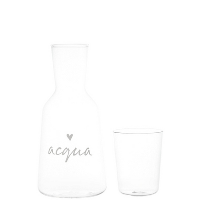 Bottiglia con Bicchiere Acqua
