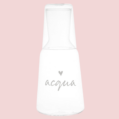 Bottiglia con Bicchiere Acqua