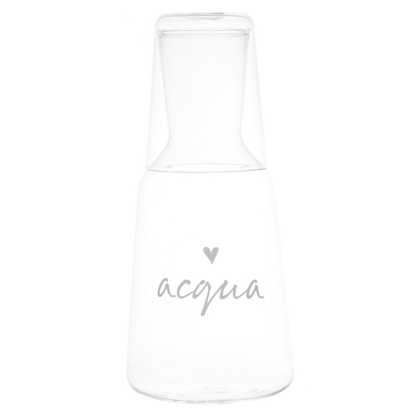 Bottiglia con Bicchiere Acqua