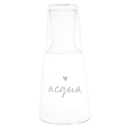 Bottiglia con Bicchiere Acqua