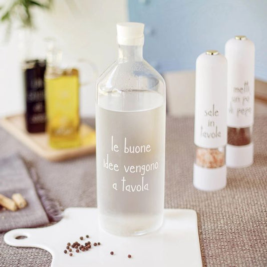Bottiglia vetro - Le buone idee vengono a tavola