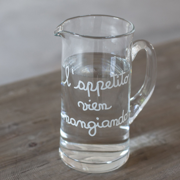 Brocca vetro - L'appetito vie mangiando  1.2 l
