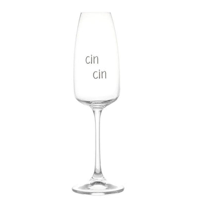 Set 2 Flute - Scritta: Cin Cin 29cl