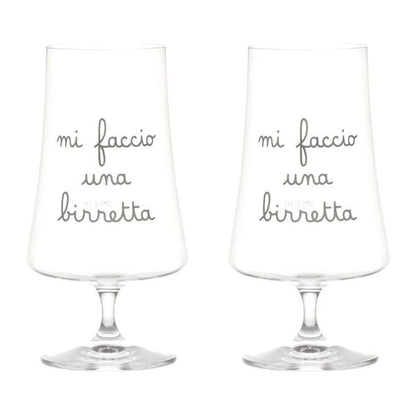 Set 2 Calici - Mi faccio una birretta