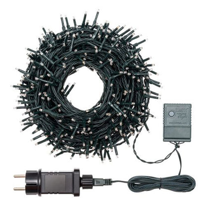 Catena Luminosa 180 LED Blu 17,1 mt- Memory controller 7 giochi di luce + luce fissa con timer 32477