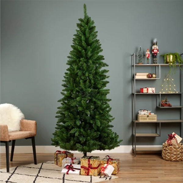 Abete di Natale Georgia Slim Verde 150 cm - 9689570