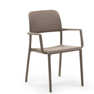 Set 4 Sedie Bora Armchair Nardi Tortora