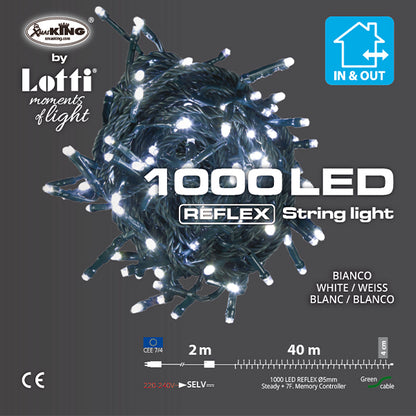 Catena Lumino 1000 LED Bianco Freddo 40 mt- 46252