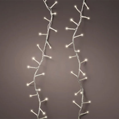 Catena Luminosa 750 LED Bianco Caldo filo bianco - 16 Metri Compact 8 Giochi di Luce e Timer-495387
