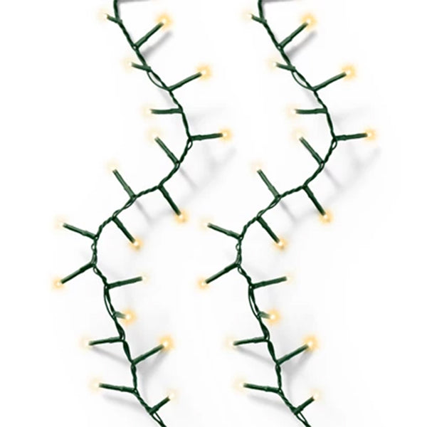 Catena Luminosa 1500 LED Bianco Caldo  e Caldo Intenso - 34 mt- 8 Giochi di Luce e Timer 495426
