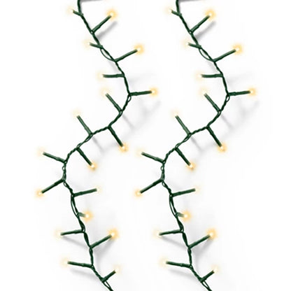 Catena Luminosa 1500 LED Bianco Caldo  e Caldo Intenso - 34 mt- 8 Giochi di Luce e Timer 495426