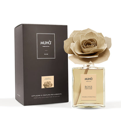 Diffusore Rosa Vaniglia e Ambra Pura