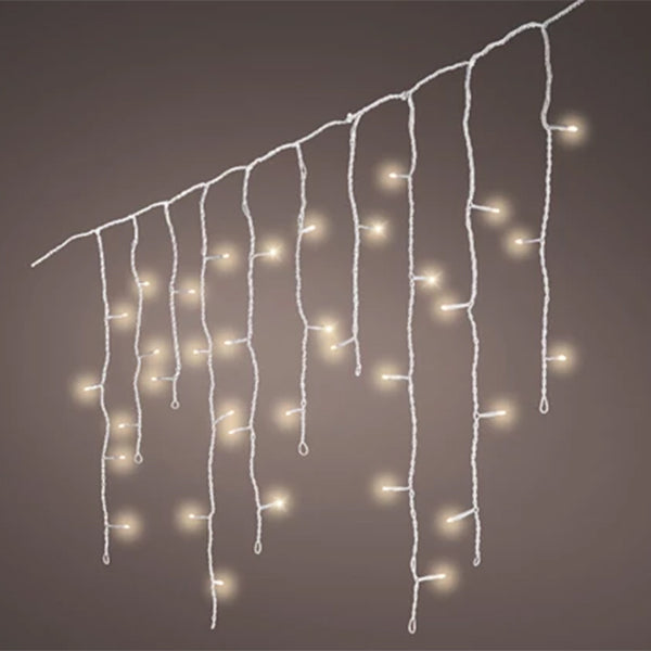 Tenda Luminosa 259 LED Bianco Caldo 11 mt- 8 Giochi di Luce e Timer- 494828