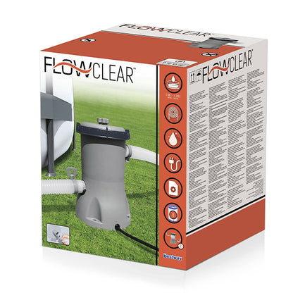 Pompa Filtro per Piscina 2.006 L/H con Cartuccia II- Bestway Flowclear- 58383