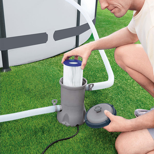 Pompa Filtro per Piscina 2.006 L/H con Cartuccia II- Bestway Flowclear- 58383