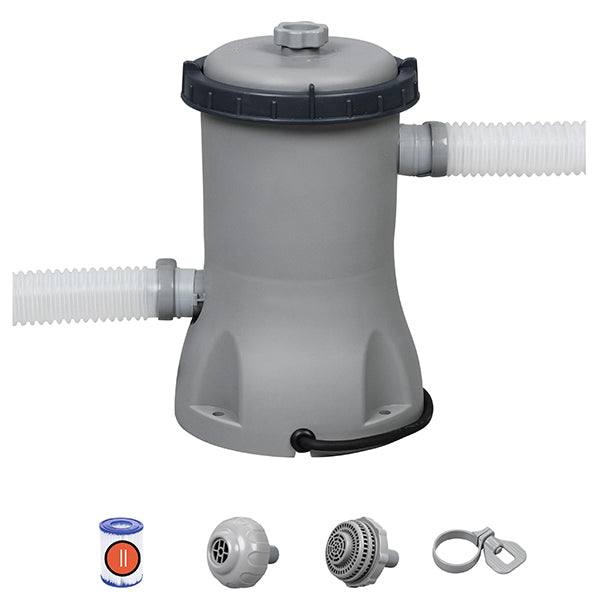 Pompa Filtro per Piscina 2.006 L/H con Cartuccia II- Bestway Flowclear- 58383