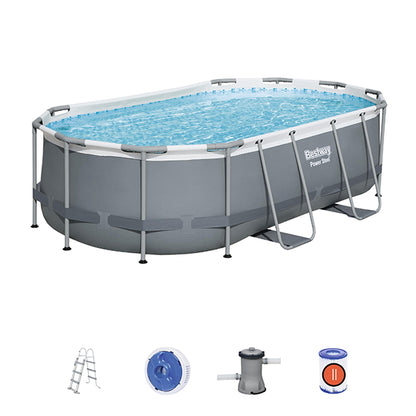 Piscina Ovale Power Steel® 427x250x100 cm - 56620 Bestway