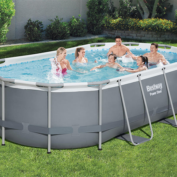 Piscina Ovale Power Steel® 427x250x100 cm - 56620 Bestway