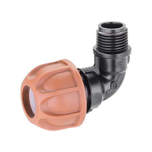 Gomito Ø 20 mm Filetto 1/2” M: Collegamento Professionale per Irrigatori- 90324