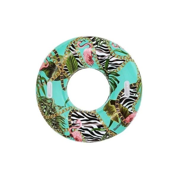 Ciambella salvagente gonfiabile fantasia floreale 99 X 99 X 31,5 cm