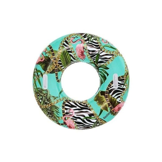 Ciambella salvagente gonfiabile fantasia floreale 99 X 99 X 31,5 cm