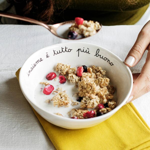 Set 2 coppette - Scritta: Insieme è tutto più buono