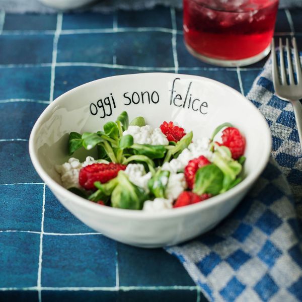 Set 2 coppette - Scritta: Oggi sono felice