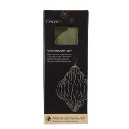 Decorazione in carta Verde- H 15 cm
