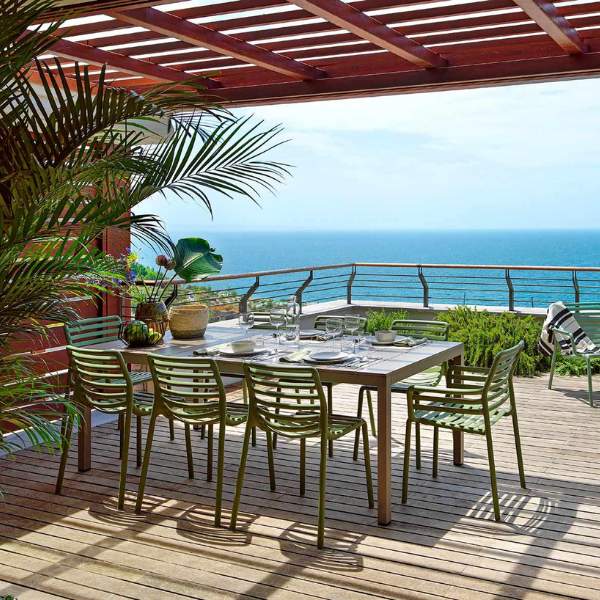 Set 4 Sedia Doga Armchair Nardi Tabacco