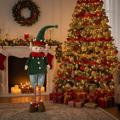 Elfo di Natale regolabile - H 1,20 mt - 537749