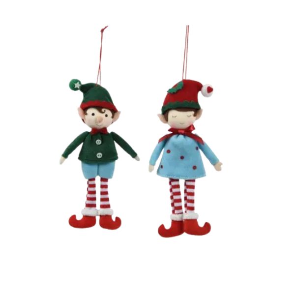 Elfo di Natale Piccoli - H 17 cm