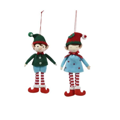 Elfo di Natale Piccoli - H 17 cm