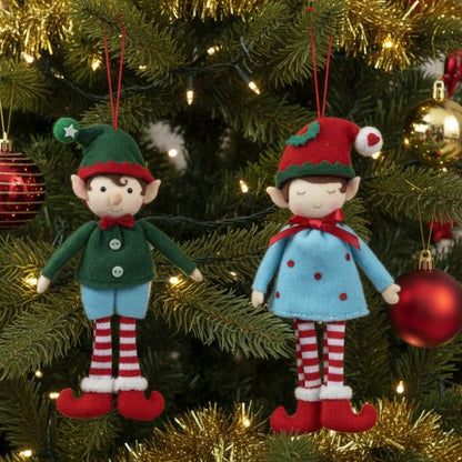 Elfo di Natale Piccoli - H 17 cm