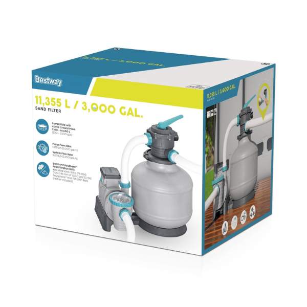 Pompa Filtro a Sabbia per piscine 11.355 l/h Bestway 58486