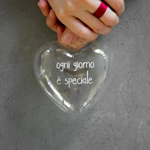 Pallina cuore - Scritta: Ogni giorno è speciale