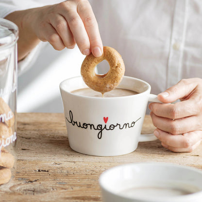 Tazza colazione - Scritta: Buongiorno