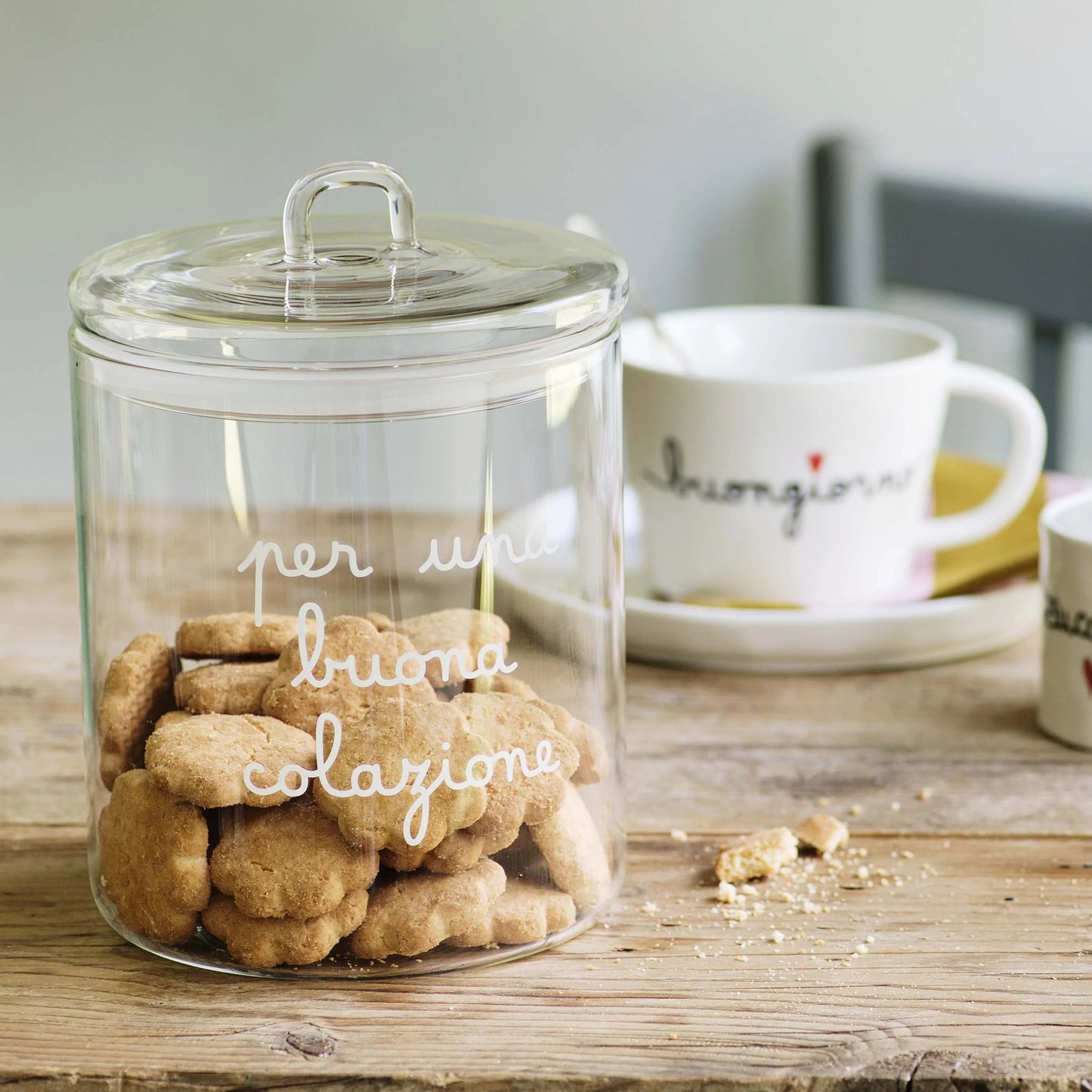 Barattolo - Scritta: Per una buona colazione Ø15