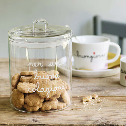 Barattolo - Scritta: Per una buona colazione Ø15