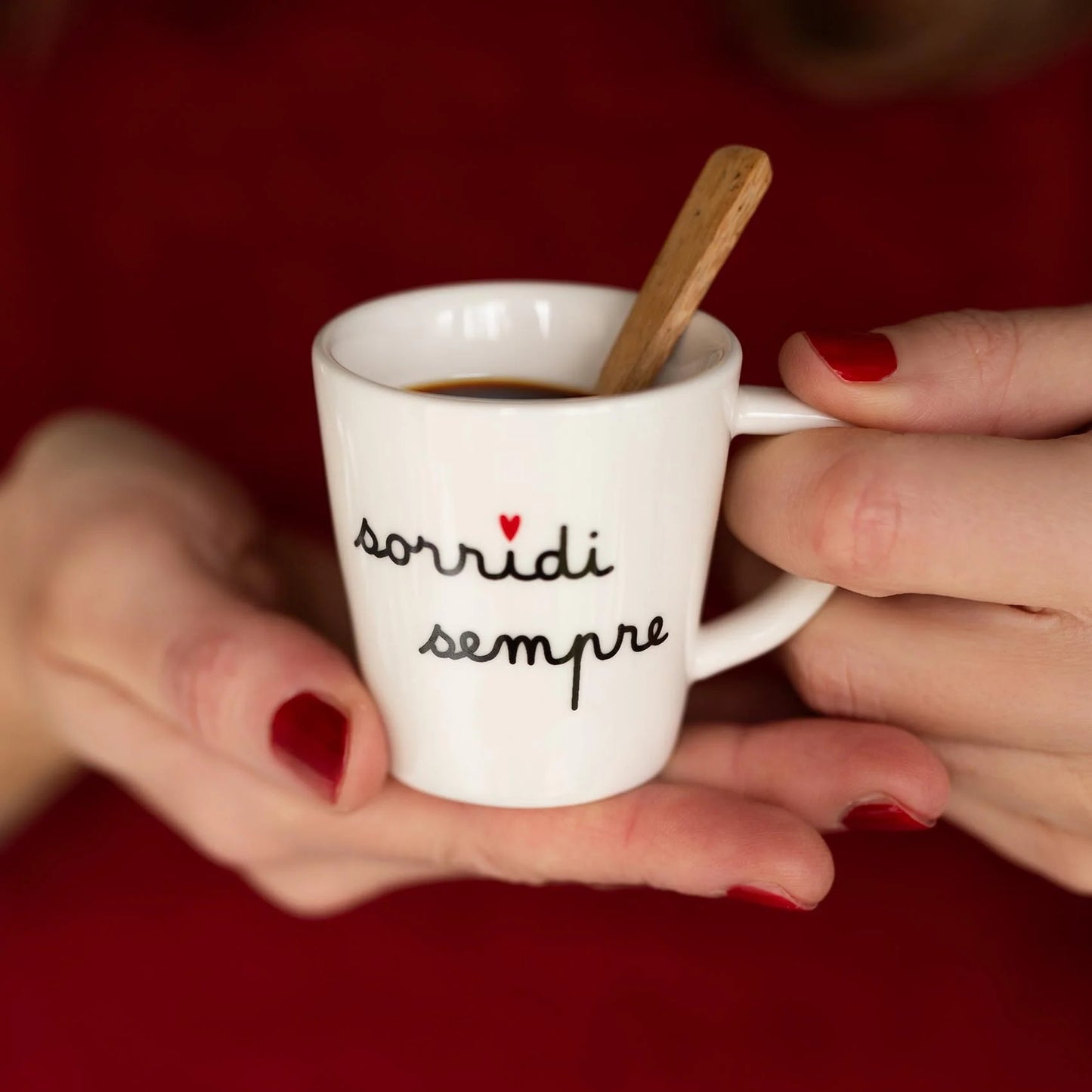 Set 2 tazzine espresso - Sorridi sempre
