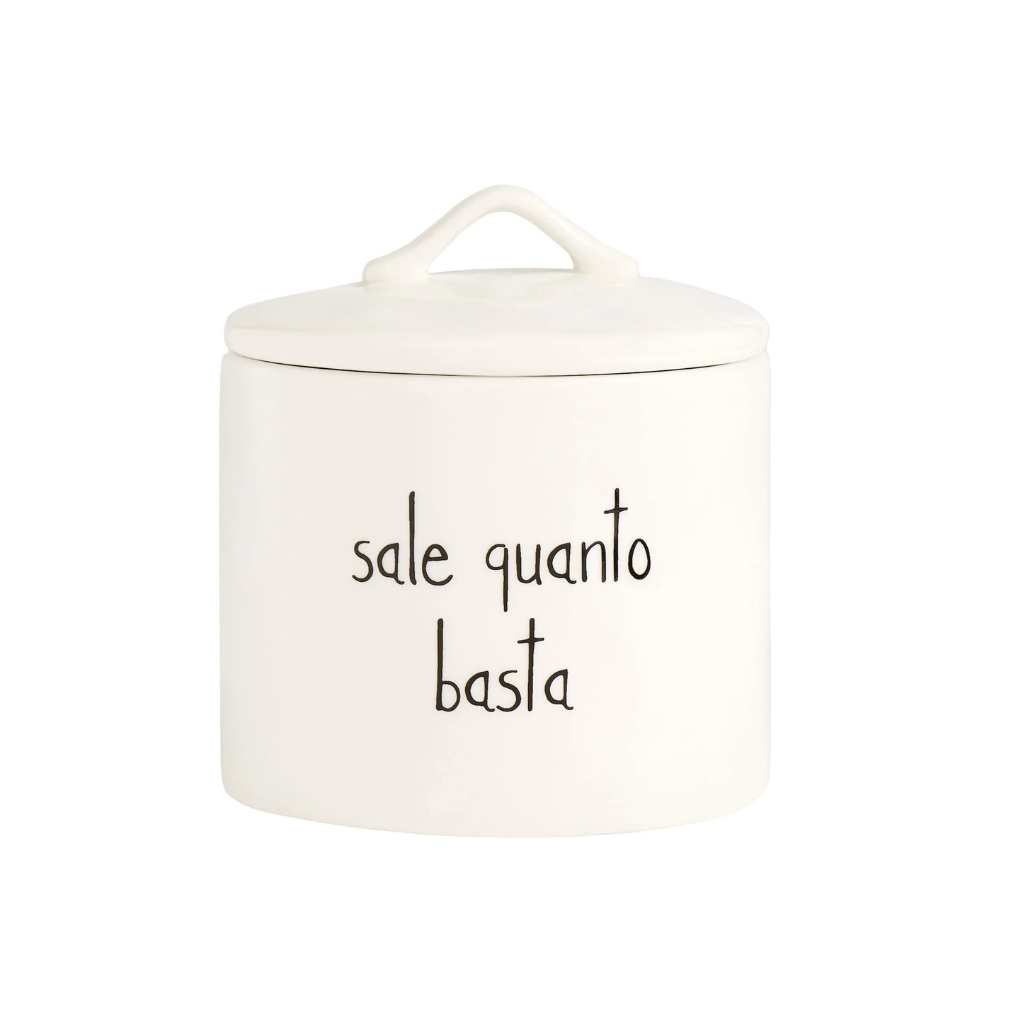 Barattolo Scritta: Sale quanto basta in gres