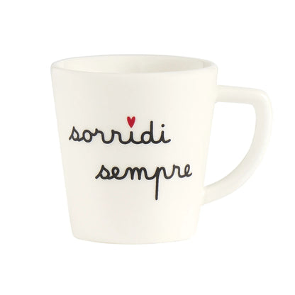Set 2 tazzine espresso - Sorridi sempre