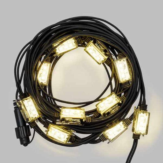 Luci di Natale stroboscopiche 10 strobo - BIanco caldo - prolungabile - 42278