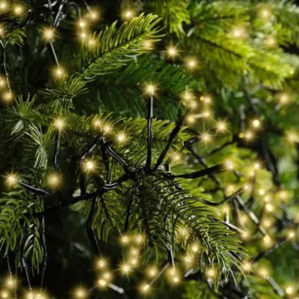 Luci di Natale 1512 LED Soft Gold 14 mt