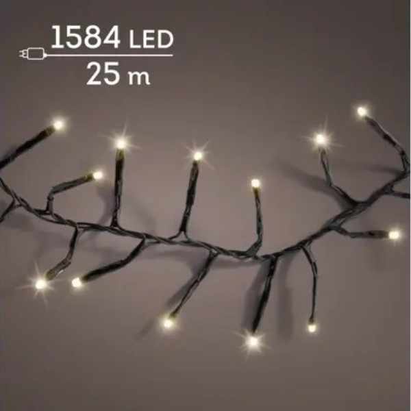 Luci di Natale 1584 LED Excellent bianco caldo  - 25 mt - 496392