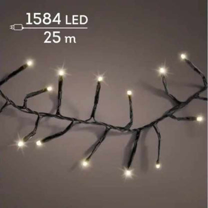 Luci di Natale 1584 LED Excellent bianco caldo  - 25 mt - 496392