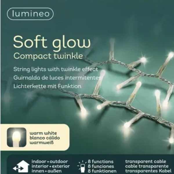 Luci di Natale 500 LED Soft Glow Bianco Caldo  - 11 mt - 495669