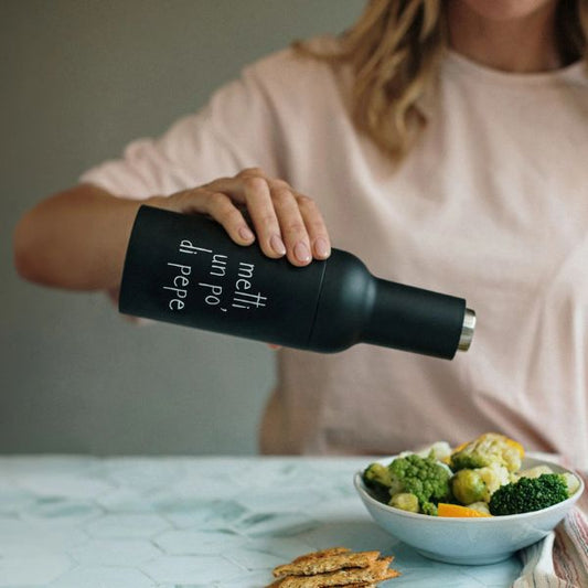 Macinapepe Elettrico - Scritta: Metti un pò di pepe