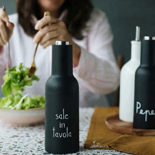 Macinasale Elettrico - Scritta: Sale in tavola