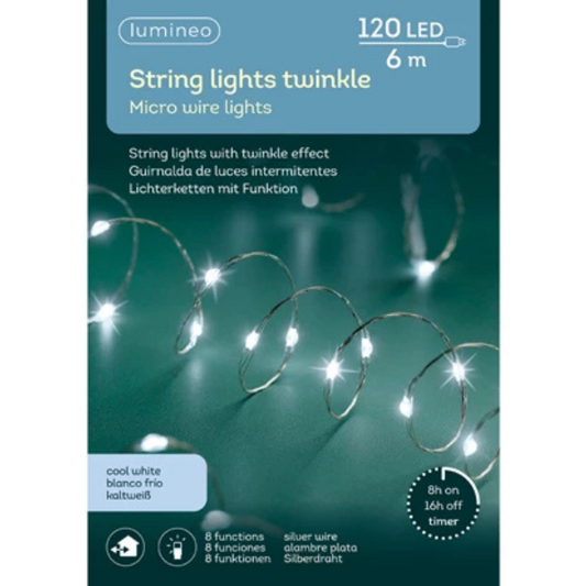 Catena 120 micro led 6 mt Bianco freddo- 497068