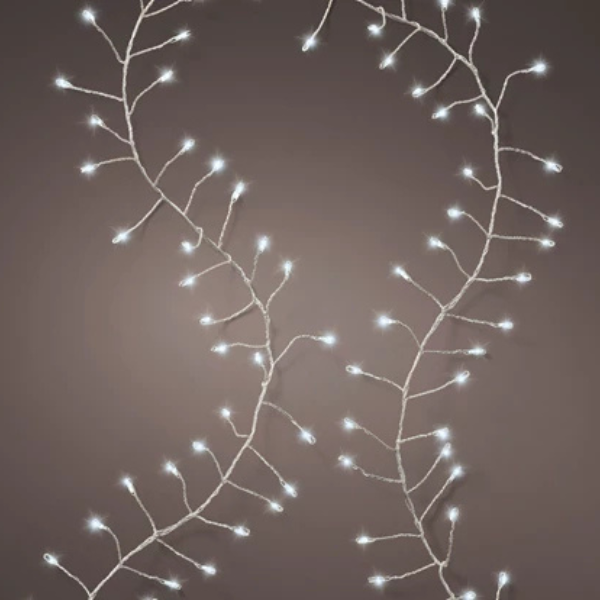 Catena twinkle 480 micro led 6 mt- Bianco freddo filo bianco- 496672